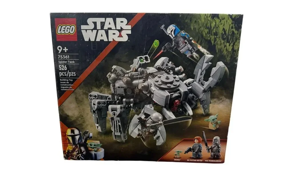 Retired Sealed LEGO Star Wars Spider Tank 75361 Set 526 Pieces Mandalorian Grogu